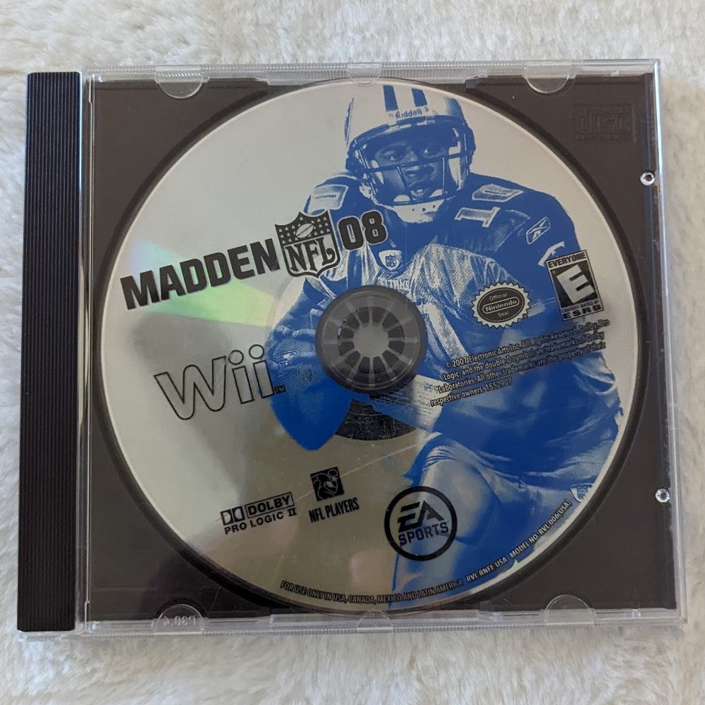 Great Condition: EA Sports Madden NFL 08 Wii Console Game